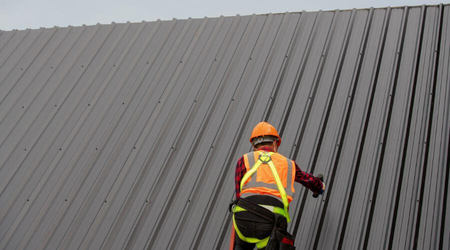 Professional metal roof installation in Central, UT